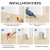 CG PLUS Floor Door Stopper with Rubber pad 2pack, Circle