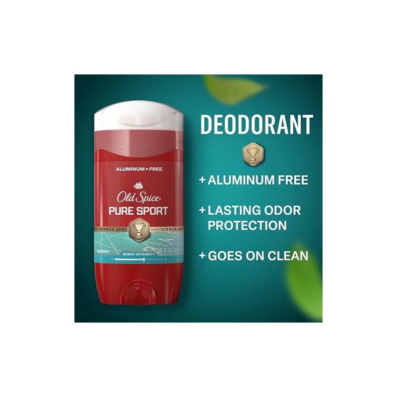 Old Spice Red Collection Desodorante para Hombre, Libre de Aluminio,
