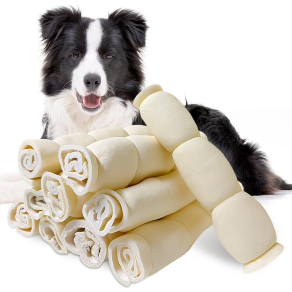 AZRAPAWS Beef Cheek Rolls Beef Cheeks for Dogs Rawhide Bones
