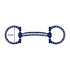 Cavalon D-Ring Soft Leather Silver Dotted Snaffle Bit (6")