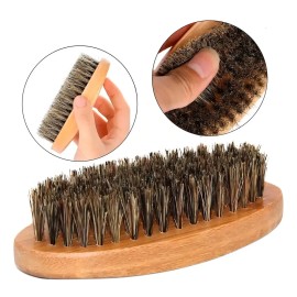 Cepillo Barba Jabalí Madera Marrón Cerdas Genuinas Universo en Linea
