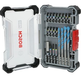 Bosch 20x PRO Impact Mixed Set, 20-Piece (for Concrete, Soft Tiles, 200 x 107 mm, Professional Accessories Screwdriver, Screwdriver)