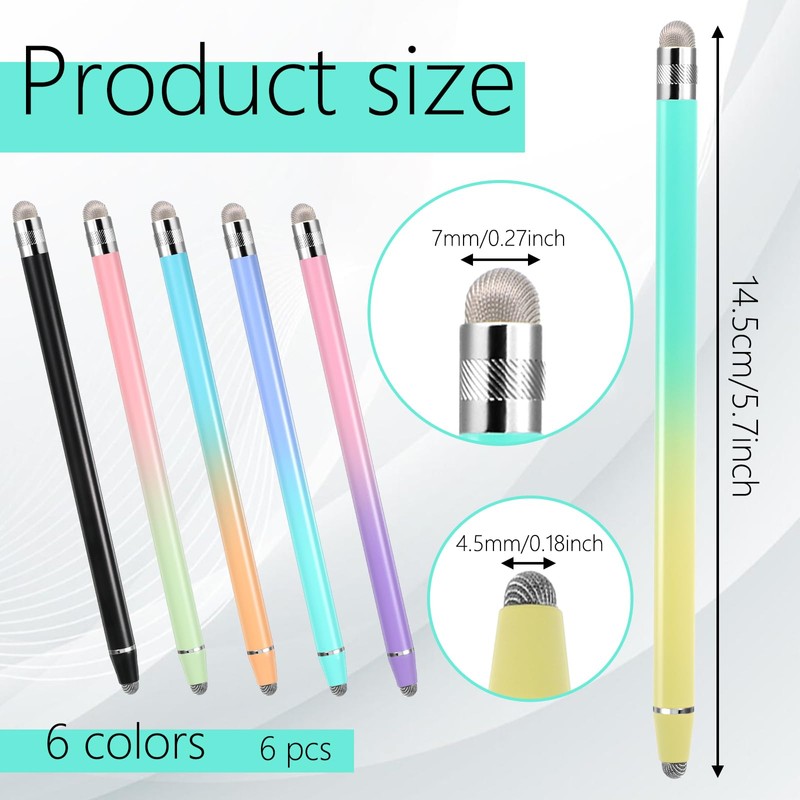 IANFAN 6 Pcs Stylus Pens for Touch Screens, Tablet Pens