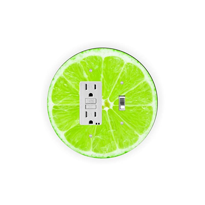 Sam Sandor - Lime Fruit Slice Design - Round Light
