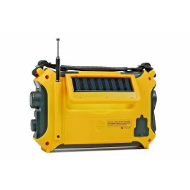 Kaito KA500 AM FM Shortwave Solar Crank Emergency Weather Alert Radio Yellow