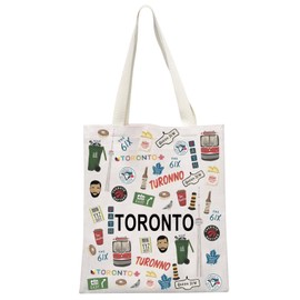 Toronto Trip Gift Toronto Visitor Souvenir Gift Canada Canadian Travel Themed Gift Toronto Tote Bag (Toronto Tote CA)