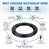 Matugajp 18awg 4 Wire Cable 18/4 Electrical Wire 4 Core