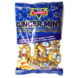 KC Candy Original Ginger Mint Candy (Pack of 3) 3.2 oz Bags