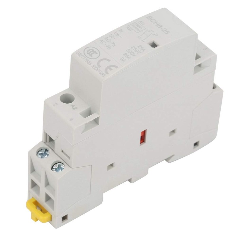 2P 25A AC Contactor, 220V/230V 2NO 50/60HZ DIN Rail Household