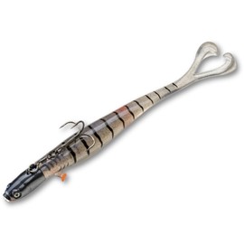 LMAB Drunk Shooter - Vertical Bait - 25 cm, Fishing Lure for Pelagic & Vertical Fishing, Zander Rubber Fish, Zander Bait, Zander Bait for Boat Fishing (Crystal Carl | 25 cm | 95 g)