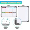 Small Weekly Calendar Dry Erase Whiteboard for Wall, 16" x