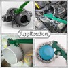 15 Inch Heavy-Duty Ratcheting Chain Wrench Reversible Oil Filter Tool