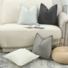 Madizz Set of 2 Simple Chenille Cushion Covers, Soft Decorative