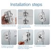 Sliding Double Glass Door Lock, Home, Office Single Door Lock,