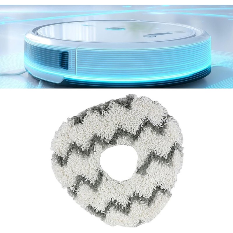 Brrnoo Paños Reutilizables para Robot Aspirador, Mop Pads de Microfibra