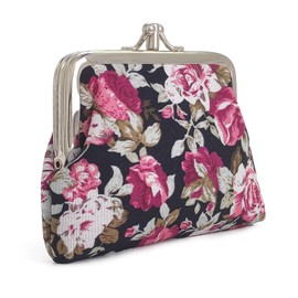 Sanxiner Cute Floral Buckle Coin Purses Vintage Pouch Kiss-lock Change Purse Wallets, 09, One size