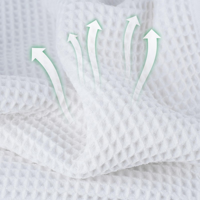 Microfiber Waffle Face Towels, 2 Pieces, Soft, Absorbent, Fast Drying,