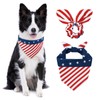E-Clover 4th of July Dog Bandanas & Matching Scrunchie Set