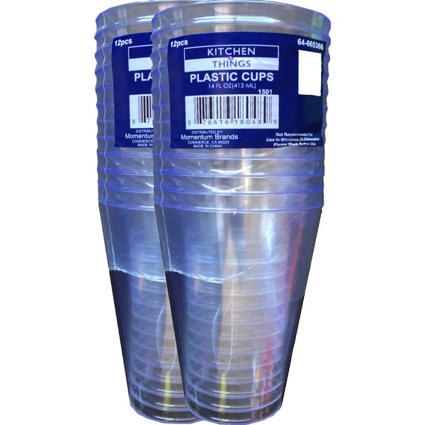Party Reusable Plastic Cups 14 Fl Oz Each Pack of