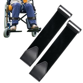 Wheelchair Leg Strap, Medical Restraints for Elderly, Foot Rest Protection Belt Straps Elderly Dementia Paralysis Parkinson's Legs Spasm to Prevent Sliding Straps, Restraint Strap Footrest