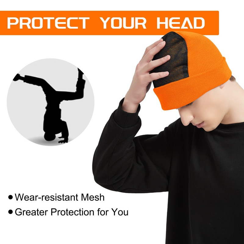 Gorro de algodón de punto con relleno para la cabeza