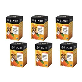 Stash Herbal Tea Sunny Orange Ginger (Pack of 6 Boxes)