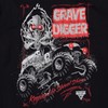 Monster Jam Grave Digger Mens Fleece Hoodie Black X-Large