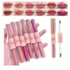 Set de Brillo de Labios Doble 2 en 1, Barra
