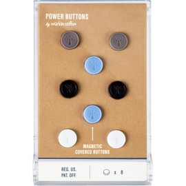 6 Magnetic Power Buttons for Magnetic Collar Stays Use with Metal Collar Stays Keep Any Mens Dress Shirt Collar In Place