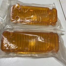 KK 1971 1972 Chevy Pickup Truck Parking Light Lamp Lens Amber Pair