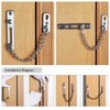 TRIXES Sliver Chain Security Slide Bolt Burgular Chain Door Keeper