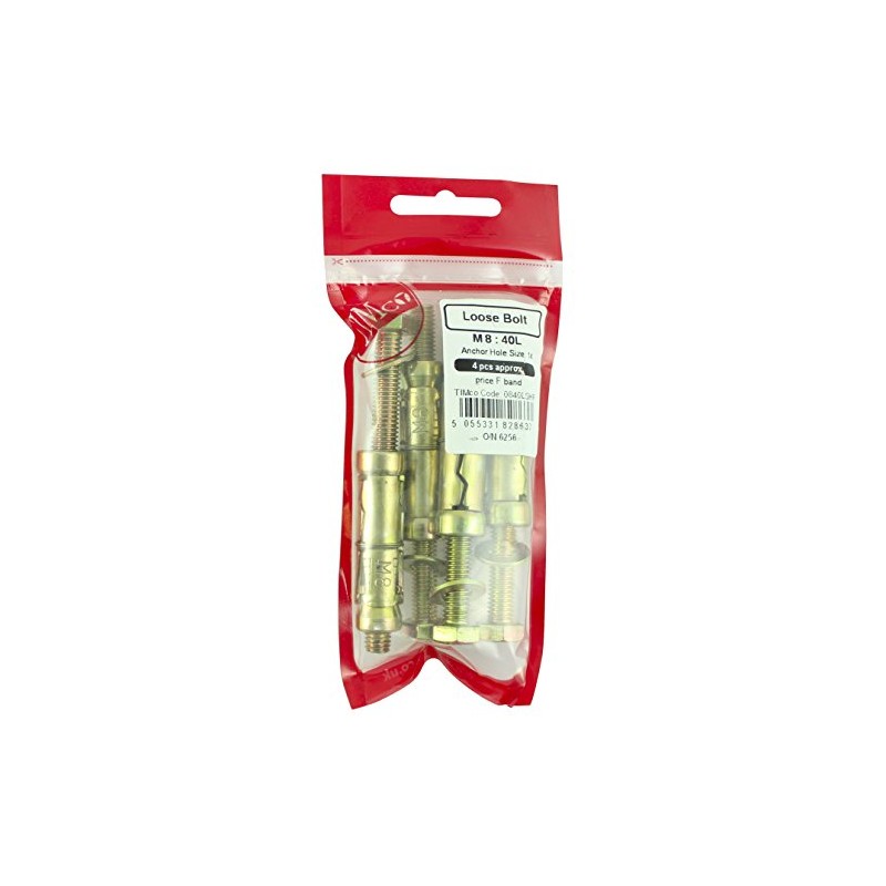 TIMCO Loose Shield Anchor - M8 x 40 - Gold