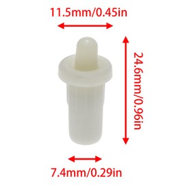 zutisay Shutter Louver Repair Pins Shutter Replacement Repair Pins Spring Loaded Shutter Pins Suitable for Most Blinds in Shop Offices (White)-50pcs