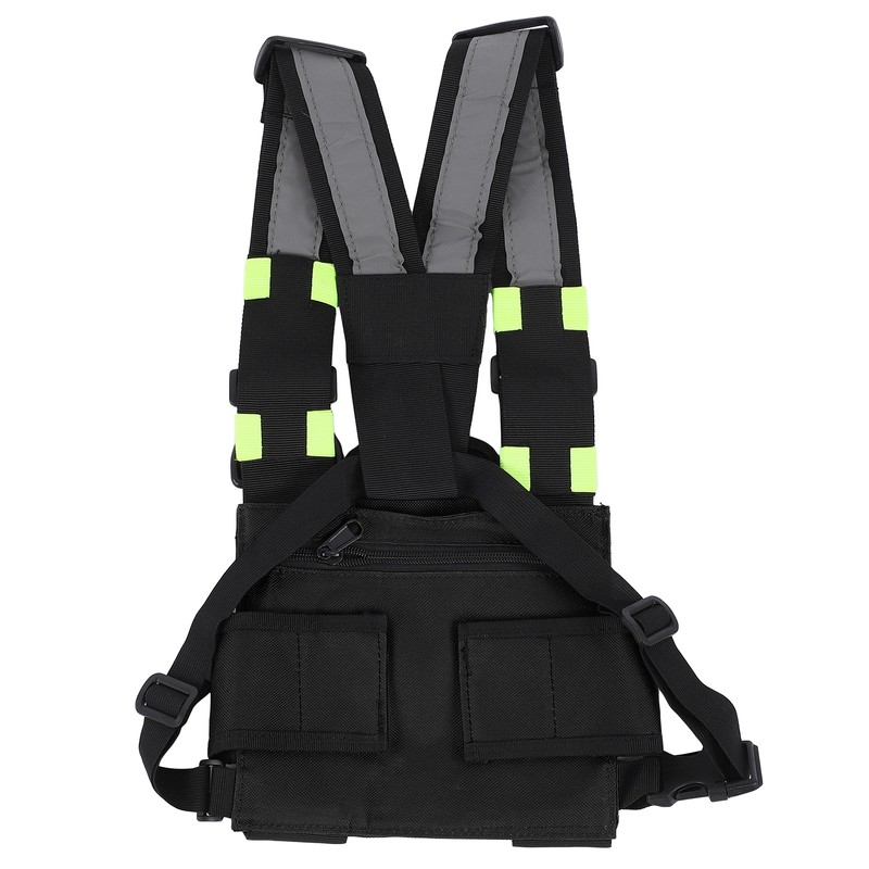 Multifunctional Nylon Waterproof Chest Bag Reflective Safety Tooling Vest for