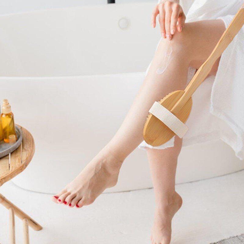 Bath Brush Long Handle for Shower,Back Scrubber for Shower Brush