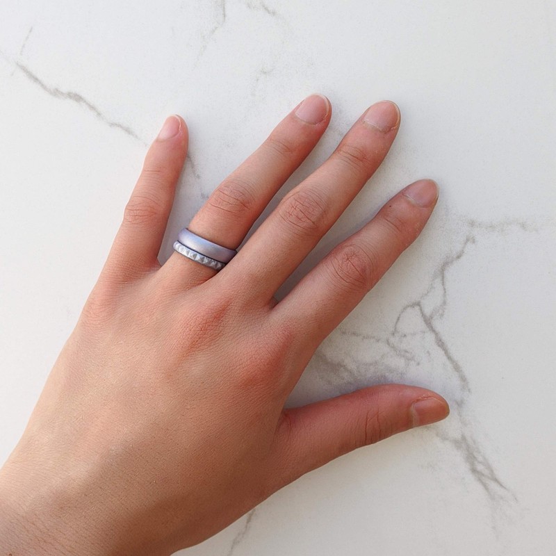 Knot Theory - Anillo de silicona para mujer, diseño de