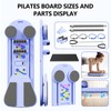 Pilates Board - 2025 Pilates Reformer Set, Multifunctional Abdominal Pilates