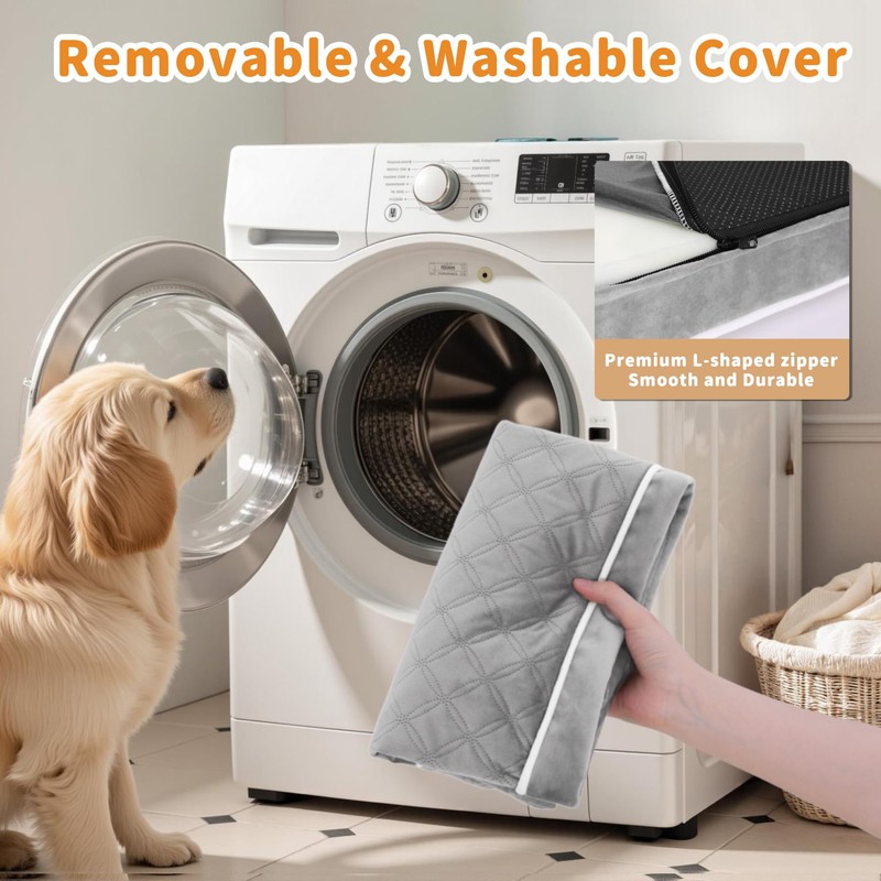 KSIIA Small Dog Bed Washable, Orthopedic Dog Beds, Crate Mattress