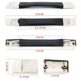 Zoofen Replacement Luggage Suitcase Handle Plastic 25cm Carry Strap Luggage Grip（B007）