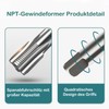 KEWAYO 5 Piece NPT Thread Cutting Set, 1/8", 1/4", 3/8",