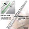NECILO Heavy Duty Drawer Slides Without Lock, 150lb Capacity Full