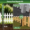 Fence Post Repair Kit 2 Pack, 8mm Double-Layer Thickened Fence