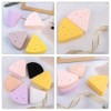 SOIMISS Caja Triangular de Silicona para Esponjas de Maquillaje Portátil
