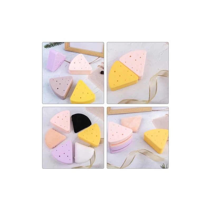 SOIMISS Caja Triangular de Silicona para Esponjas de Maquillaje Portátil