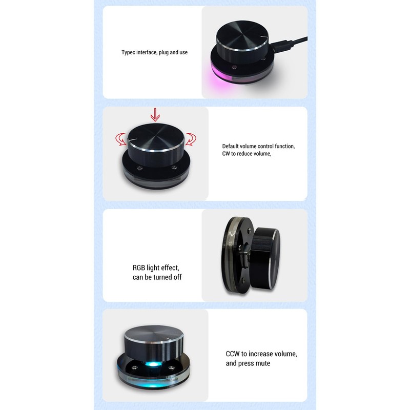 Sanpyl USB Volume Control Knob, PC Computer Speaker Volume Control