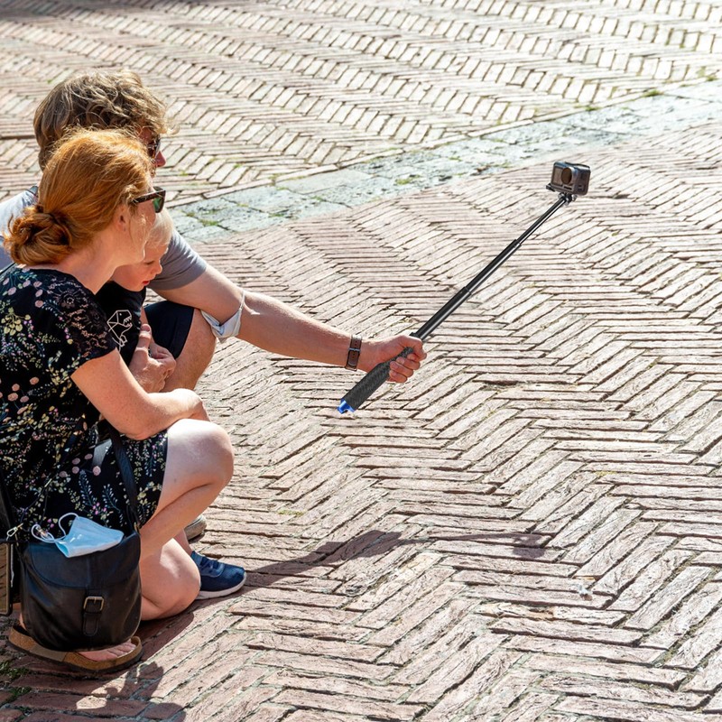 Waterproof Extendable Selfie Stick, Pole Handle Monopod, 19-49 cm Telescopic