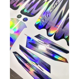 jc grphics Yamaha banshee full graphics decals kit 2005 SE THICK AND HIGH GLOSS HOLOGRAPHIC