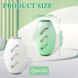 Modixun 2Pcs Washable Reusable Lint Roller Ball - Mini Travel Lint Roller for On The Go, Extra Sticky Pet Hair Removal Tool for Clothes Dog Cat Hair Remover