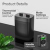 Space Heater 1500W Personal Heater with 2 Heat Settings PTC