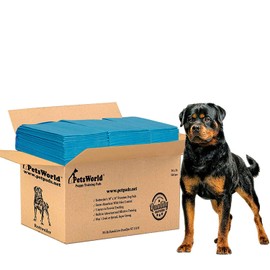 PETSWORLD 50 Count 30x36 Strong & Super Absorbent Puppy Training Pads, Leak Proof